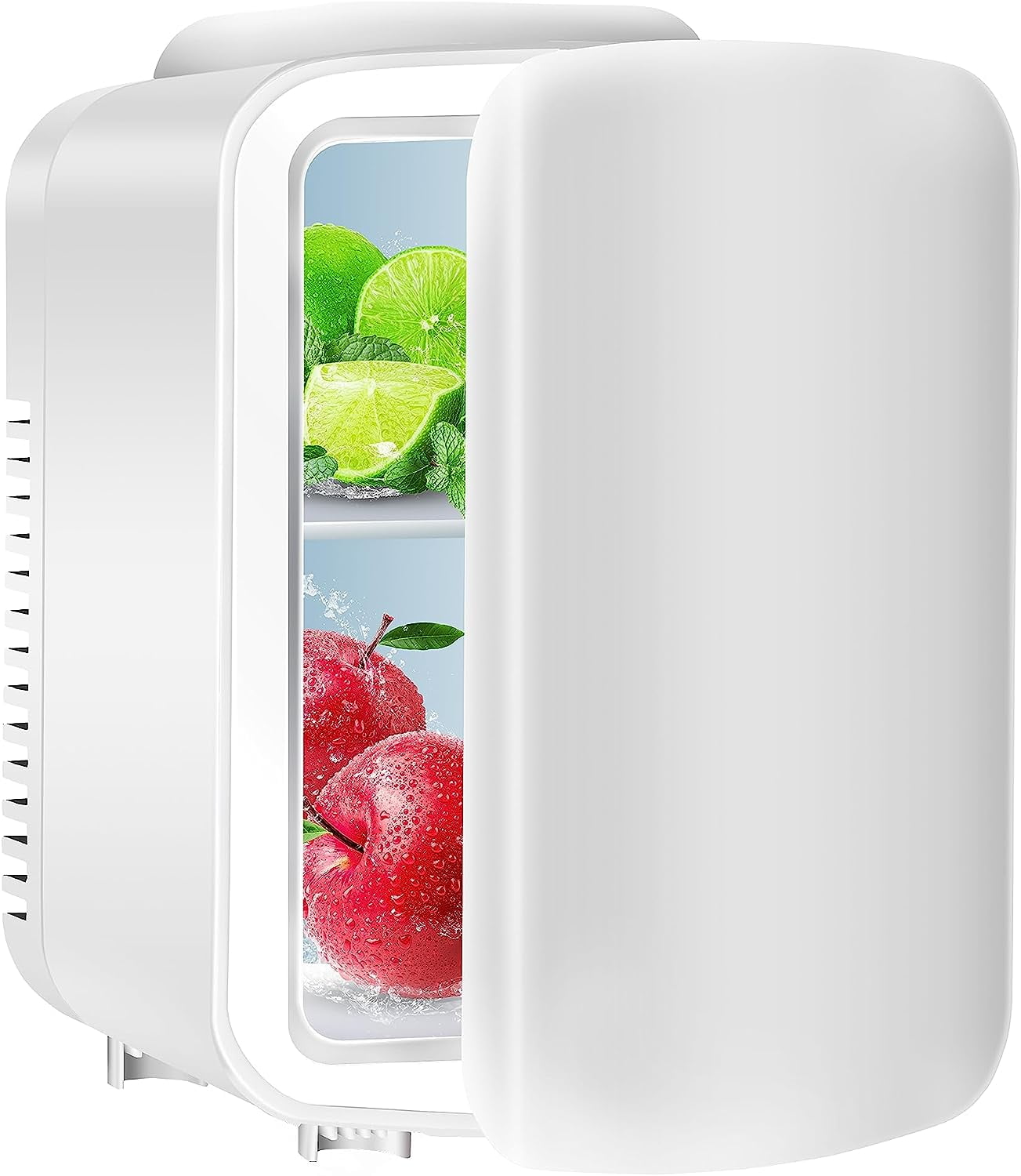 Simple Deluxe Mini Fridge, 4L/6 Can Portable Cooler & Warmer FreonFree