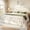 White, variant on Amolife Twin Bed Frame, Metal Platform Bed with Vintage Curved Iron-Art Headboard, Easy Assembly, Black