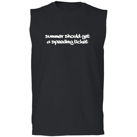 Summer Should Get A Speeding Ticket Adult Sleeveless Tee