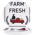 thumbnail image 1 of KXMDXA Farm Fresh Red Truck and Pig Cow Chicken Set of 6 Car Coaster for Drinks, Absorbent Ceramic Stone Coasters Cup Mat with Cork Base for Home Kitchen Room Coffee Table Bar Decor, 1 of 5