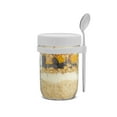 thumbnail image 6 of Brightware Dawn Overnight Oats Jars with White Lids and Spoons – 16 oz – Set of 3, 6 of 16