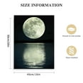 thumbnail image 2 of RUIYC Canvas Wall Art Prints Moon Pictures Printed on Canvas Black and White Wall Stretched Artwork for Home Office Decorations, 2 of 5