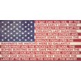 thumbnail image 1 of American Flag Star Spangled Banner Lyrics Metal Sign PTSB232, 1 of 1