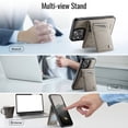 thumbnail image 3 of ELEHOLD Case for iPhone 16 Pro Max, Magnetic Wallet RFID Blocking Case,Leather Flip Cover with Card Holder,Gray, 3 of 11