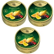 CAVENDISH & HARVEY Mixed Fruit Hard Candy Drops 7 oz (3 PACK). Made in Germany