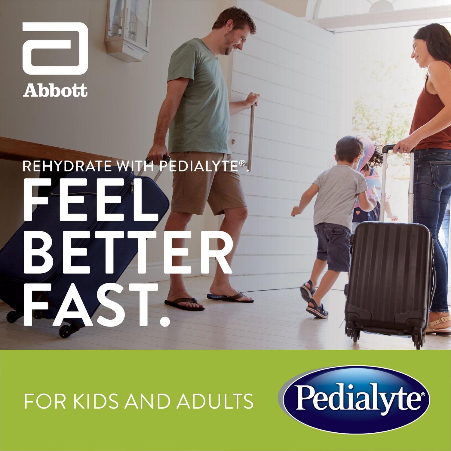 Pedialyte , Bâtonnets de Poudre d'Électrolytes, Solution de Réhydratation Orale, Pomme, 8x8.5g Bâtonnets