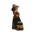 thumbnail image 2 of Miniature Witch Brewing Spell Cauldron Fairy Garden  Figurine Mini Outdoor Halloween Decor, 2 of 4