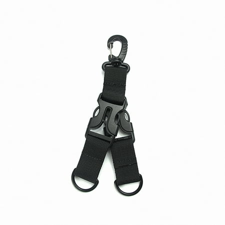 Outdoor Molle Webbing Clips Nylon Ribbon Buckle Multi-Functional Quick Release Buckle D-Type Hanging Ring