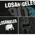 thumbnail image 3 of Men's Los Angeles Athletic Sherpa Lined Fleece Zip Up Hoodie Sweater Jacket (Black, S), 3 of 3