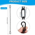 thumbnail image 2 of Uxcell Fitness Chain Porch Hanging Swing Chair Chain Heavy Duty Fitness Extension Kit Black 1/8 x 20", 2 of 7