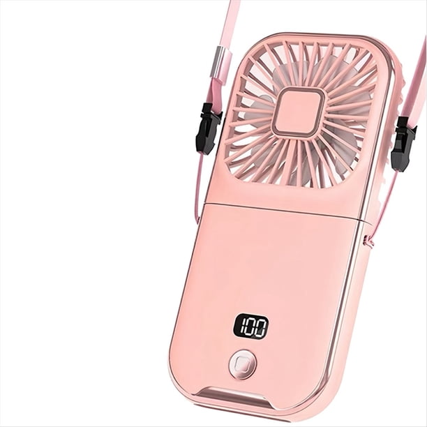 Mini Ventilador de Exterior para Colgar en el Cuello, Portátil, de Mano, con Carga USB B