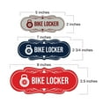 thumbnail image 4 of Signs ByLITA Designer Bike Locker Sign (Ivory/Dark Brown) - Medium, 4 of 5