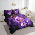 thumbnail image 3 of Homewish Musical Notes Twin Bedding Sets 7-Piece for Female Men Adults,Abstract Gradient Bedding Comforter Set Microfiber,Music Theme Breathable Sheet Sets,Ultra Soft Home Decor,Reversible, 3 of 8