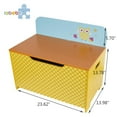 thumbnail image 5 of Labebe Wooden Children Furniture 2-in-1 Toy Box & Bench Chair, Perfect for Toy Storage, Organizing Baby Toys, Nursery, Kids Toys, Baby Clothing, Lovely Birthday Gift - Yellow Owl, 5 of 8