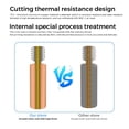 thumbnail image 3 of Impresora 3D Bimetal Heatbreak mano de obra suave y fina Aleación de cobre Ti Acabado del orificio interior 03 Fácil de instalar Impresora 3D Bimetal Heat Break para ANGGREK Otros, 3 of 8