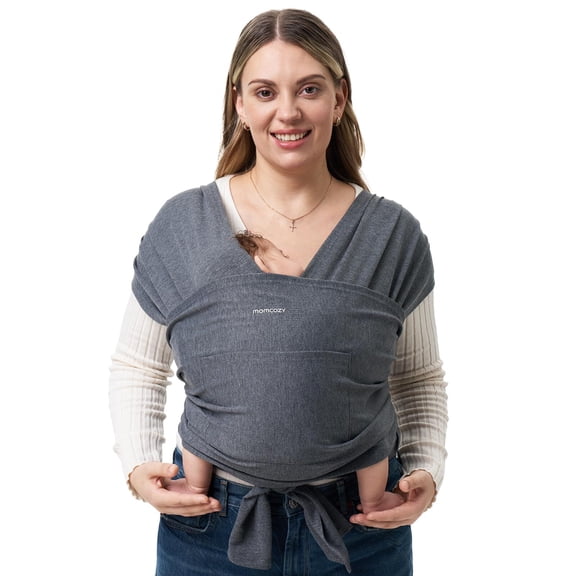 Momcozy Fular Bebé Elastico Portabebé Ergonomico Canguro para Bebés 3,6 a 15,8 kg