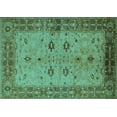thumbnail image 1 of Ahgly Company Indoor Rectangle Oriental Turquoise Blue Traditional Area Rugs, 6' x 9', 1 of 4