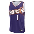 thumbnail image 2 of Men's Fanatics Devin Booker Purple Phoenix Suns Fast Break Replica Player Jersey - Icon Edition, 2 of 3