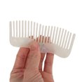 thumbnail image 3 of Unique Bargains 1 Pc Irregular Simplicity Hair Comb White Acetate Sheet, 3 of 5