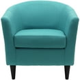thumbnail image 3 of Pemberly Row 17.5" Traditional Fabric Club Chair in Carribean Blue, 3 of 5