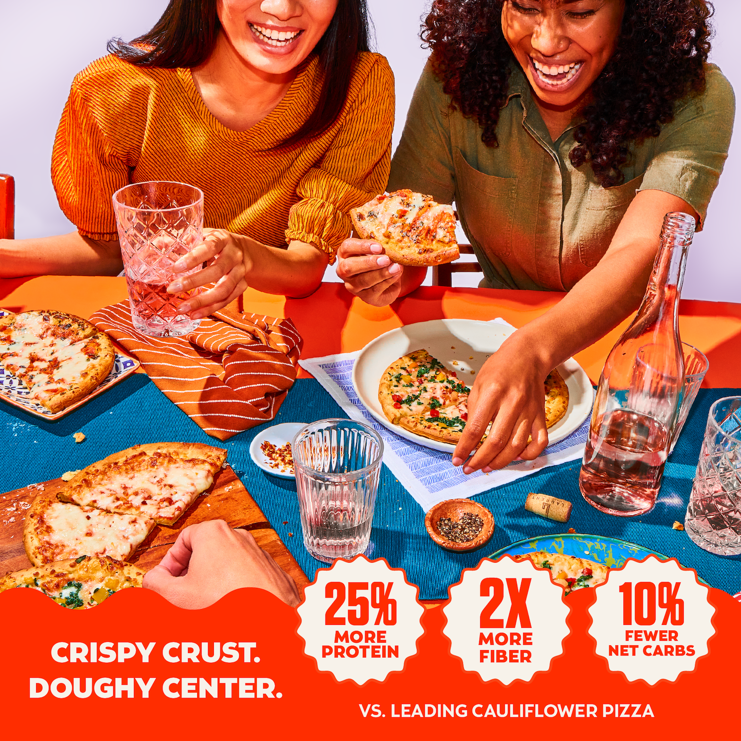 Banza Margherita Pizza from Chickpeas - High Protein, Gluten Free, Lower Carb Frozen Pizza, 11oz