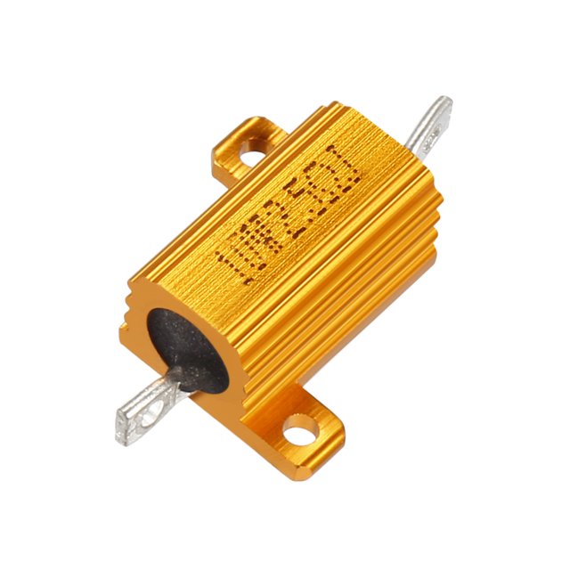 Unique Bargains Aluminum Case Resistor 10W 2.5 Ohm Wirewound for LED Converter Rod Post 10W2.5RJ