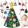 thumbnail image 6 of Montessori Felt Christmas Tree for Kids 3D,Felt Christmas Tree for Toddlers,Toddler Felt Christmas Tree,Felt Christmas Tree Ornaments,Felt Christmas Tree for Kids Wall with Lights (Green), 6 of 10