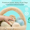 thumbnail image 6 of Easter Egg Plush Basket Toy Set, 9.5" Easter Egg Hunt Basket with Bunny Design, Soft Decorative Easter Plush Toys, Perfect Easter Gift Set for Babies, 6 of 7