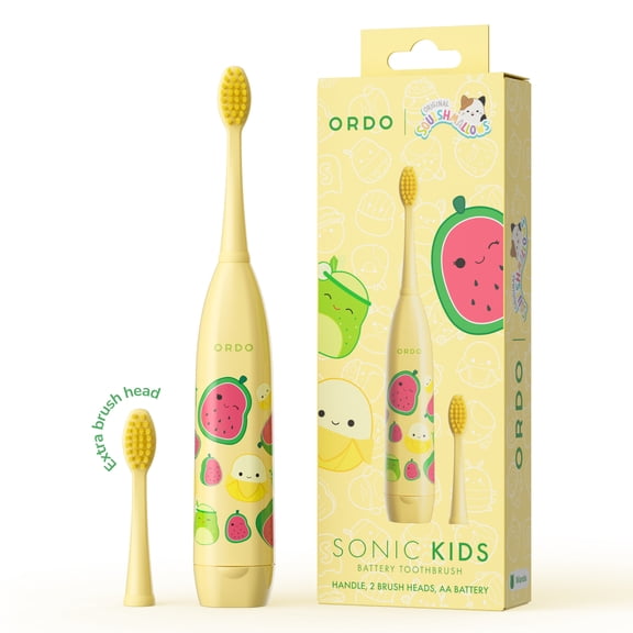 Ordo Kids Battery Sonic Toothbrush - Wanda Squishmallows - Yellow