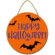 thumbnail image 1 of Letrero de feliz Halloween para puerta de entrada, murciélago, decoración de Halloween para puerta de entrada, letrero de Halloween, decoración de pared de Halloween, placa de pared para puerta, fiest, 1 of 6