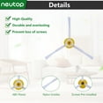 thumbnail image 6 of Neutop Accessories Replacement for iRobot Roomba 800 900 Series 801 805 860 870 877 880 890 891 960 980 981 985 Robot Vacuums with 6 Filters 6 Side Brushes with Screws Pre-Installed., 6 of 11