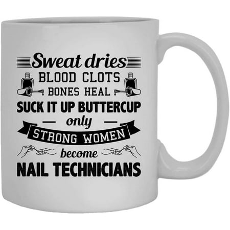 

Proud Nail Technician Coffee Mug Green Tea Cup Teacup 11 oz