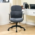 thumbnail image 2 of Dayalane Modern Adjustable Office Chair, Swivel Fabric Ergonomic Task Chair with Armrests, 90-120° Tilt Function and Wide Cushion Desk Chair for Home/Bedroom/Study/Office/Conference Room, Grey, 2 of 10