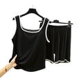 thumbnail image 5 of Endives Women's Pajama Sets Loungewear Casual Tank Top With Shorts Sleepwear Set, 5 of 8