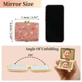thumbnail image 2 of Unique Bargains Flower Square Pocket Mirror Pink, 2 of 7