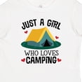 thumbnail image 4 of Inktastic Just a Girl Who Loves Camping Girls Baby T-Shirt, 4 of 5