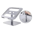 thumbnail image 3 of Soporte de ordenador portátil elevador hueco soporte de ordenador para oficina, ángulo y altura ajustable - Plata Sunnimix soporte para laptop ajustable, 3 of 8