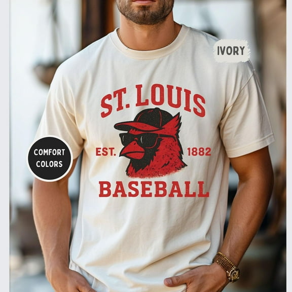 Comfort Colors Vintage St. Louis Baseball Comfort Colors T-Shirt, Baseball Fan Gift, Retro Sports Shirt, Unisex Tee
