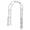 Black 7.9FT, variant on HengDidi Thickened Tube Garden Arch Trellis, 3.6x7.5Ft, Metal Archway Arbor Stable Outdoor Garden Trellis for Climbing Plants, Party Wedding Arch Decoration