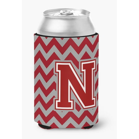 

Letter N Chevron Maroon and White Can or Bottle Hugger