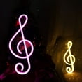 thumbnail image 4 of LINLIN Neon Music Note Light Music LED Sign Neon Light Sign Battery/USB Operated Neon Art Light Neon Wall Light for Children’s Bedroom Light up Sign Decor for Bar Party Christmas Wedding, 4 of 8