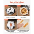 thumbnail image 4 of Pizza Oven, 12 in Electric Pizza Maker, 1200W Electric Pizzas Cooker with Cordierite Stone, 5-Mode Temperature Control, Viewing Window for Precise Cooking, Heats up to 788 ˚F, 4 of 5