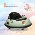 thumbnail image 5 of EastVita Kids 12V Ride on Bumper Car, Electric Toddlers Car Toys with Remote Control, Safety Belt, Music, Flashing Lights, 360 Degree Spin, Bumper Car, 5 of 7