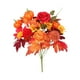 thumbnail image 3 of Ramo de flores artificiales de otoño con hojas de arce artificiales para jardín, para exteriores, damas de honor, inauguración de la casa, granja, ofi Estilo B, 3 of 8