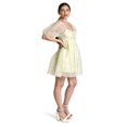thumbnail image 2 of Vestido floral con manga abullonada Roman Fashion /Juvenil, 5081 (Lima) verde lima G, 2 of 5