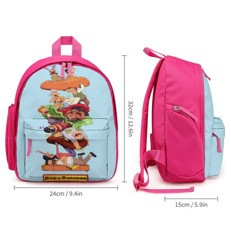 12 Inch Bob s Burgers Mini Backpack for Boys Girls Lightweight Backpack Cartoon Bookbag Fashion Campus Casual Backpack