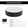 thumbnail image 2 of MasteelfCA 1pc Electric USB Powered Rotating Turntable Display Plate Revolving Stand, 2 of 8