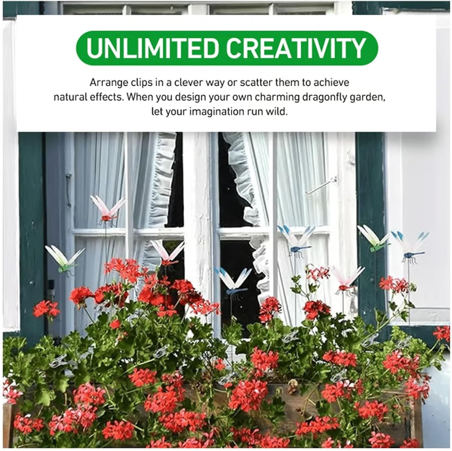 10 PCS 3D Dragonfly Clips for Bugs Repellent Outdoor, Artificial Dragonfly Hat Clips Garden Decor, Dragonfly Clips to Keep Bugs Away (5 Colors Set)
