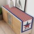 thumbnail image 4 of Independence Day Table Runner 120 Inches Long Farmhouse Dress Scarves, 4th of July Patriotic Star Blue Red Flag Dining Tablerunner for Coffee Table/Kitchen Island/Party Décor, 13" x 120", 4 of 8