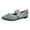Grey, variant on Mostsola Mary Jane Shoes Women Knitted Mesh Ballet Flats Comfort Walking Shoes Dressy Shoes